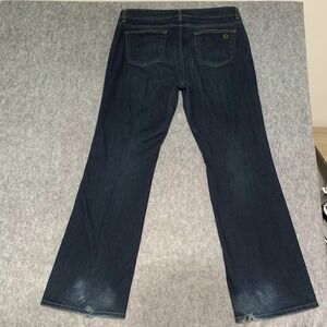 Michael Kors Dillon Women's Bootcut Denim Blue Mid Rise Jeans - Size 14 (37x32)